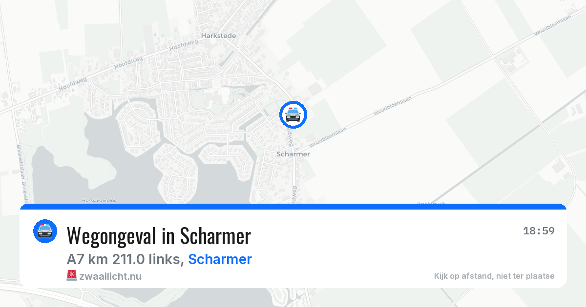 Wegongeval in Scharmer — 6 jun 2026