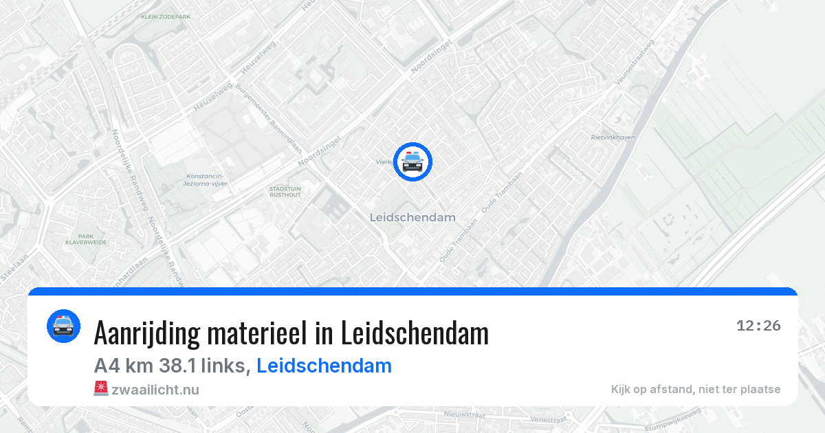 Aanrijding materieel in Leidschendam — 4 apr 2026