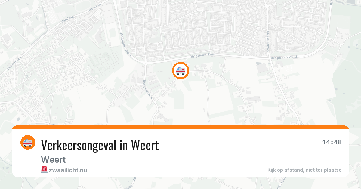 Verkeersongeval in Weert — 13 mei 2026