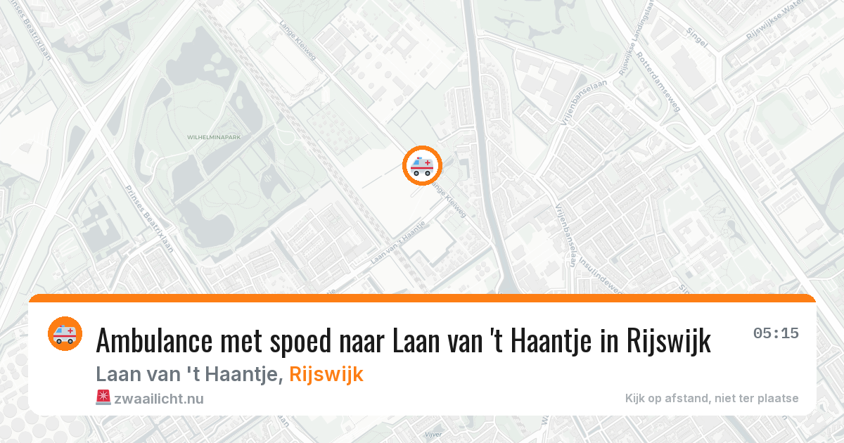 Ambulance met spoed naar Laan van 't Haantje in Rijswijk — 29 mei 2026