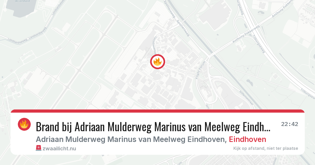 Brand bij Adriaan Mulderweg Marinus van Meelweg Eindhoven in Eindhoven — 10 jul 2026