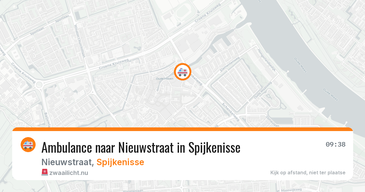 Ambulance naar Nieuwstraat in Spijkenisse — 25 jul 2026