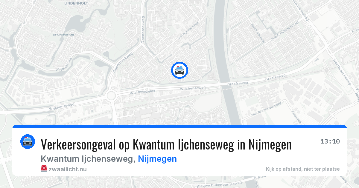 Verkeersongeval op Kwantum Ijchenseweg in Nijmegen — 17 apr 2026