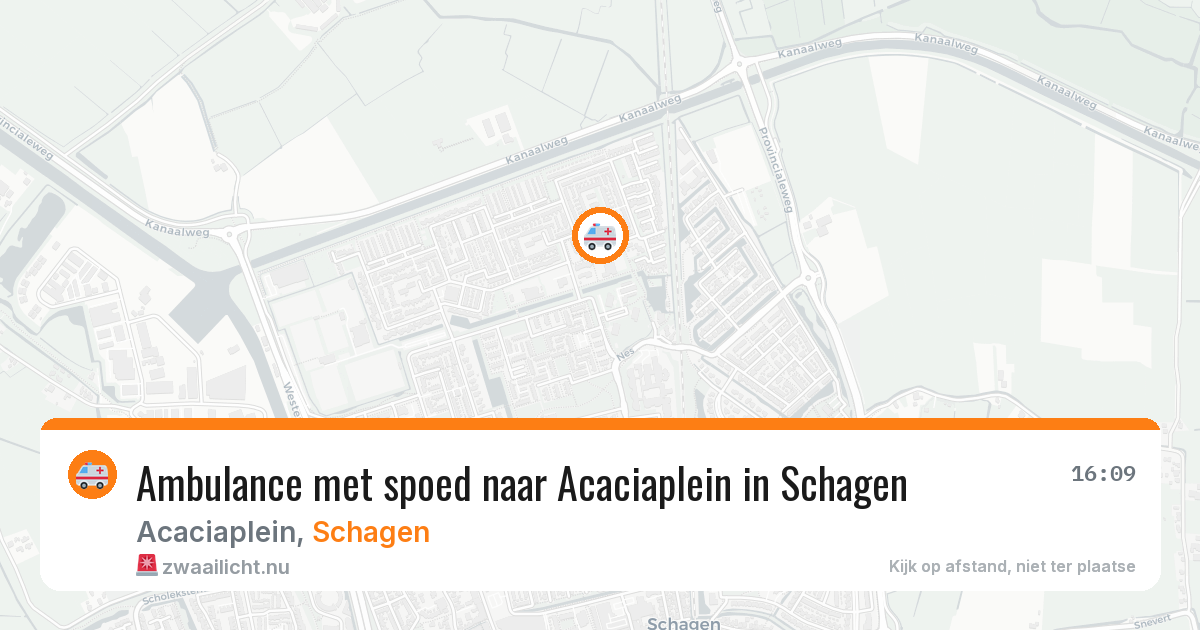 Ambulance met spoed naar Acaciaplein in Schagen — 20 jul 2026