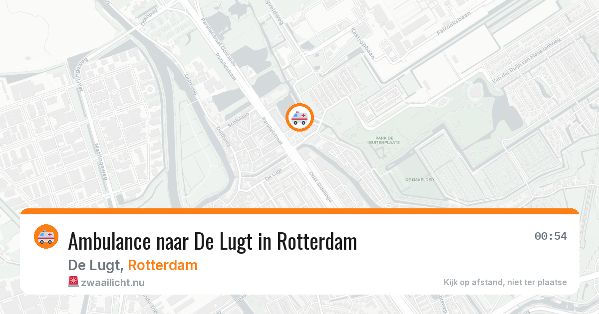 Ambulance naar De Lugt in Rotterdam — 11 jul 2026