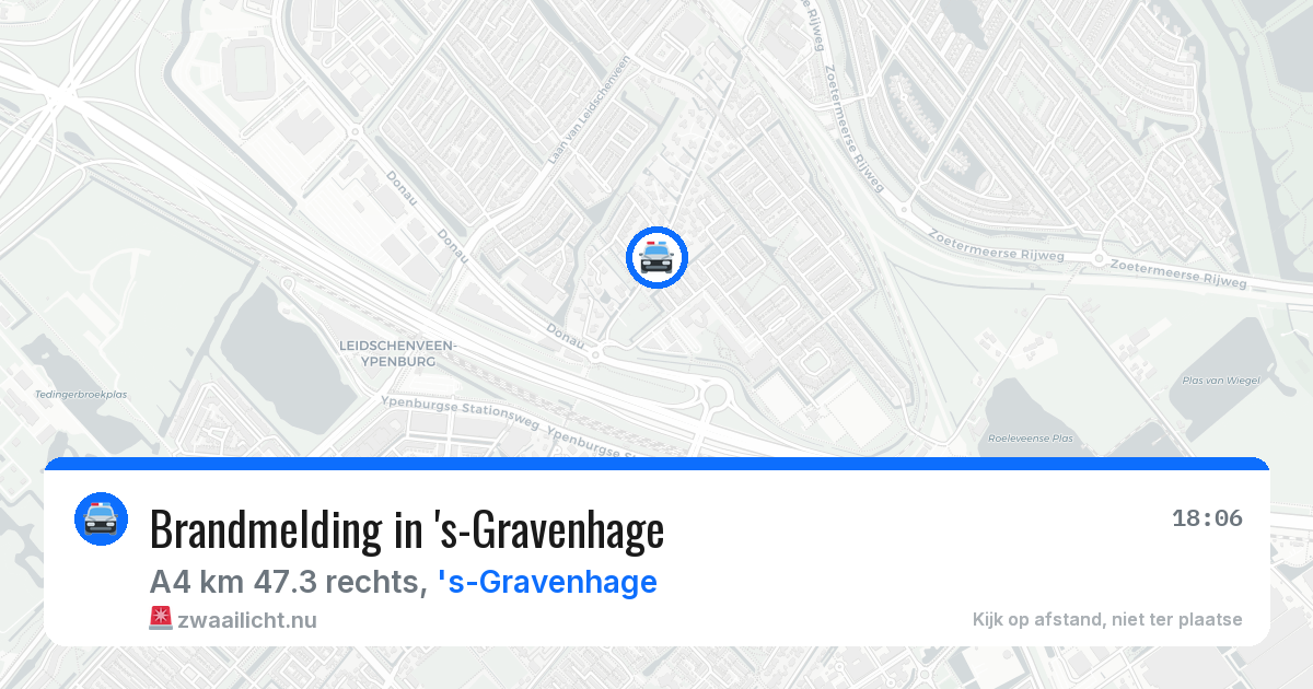 Brandmelding in 's-Gravenhage — 1 apr 2026