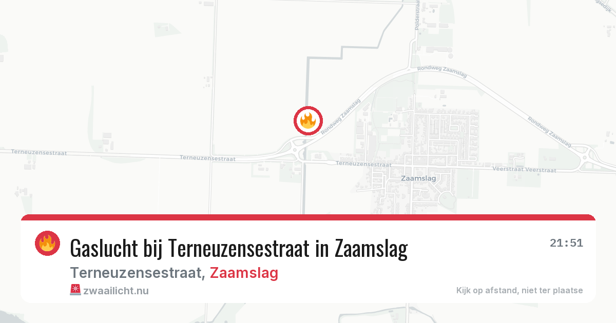 Gaslucht bij Terneuzensestraat in Zaamslag — 13 mei 2026