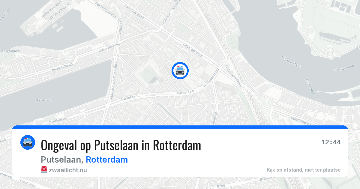 Ongeval op Putselaan in Rotterdam — 14 jul 2026