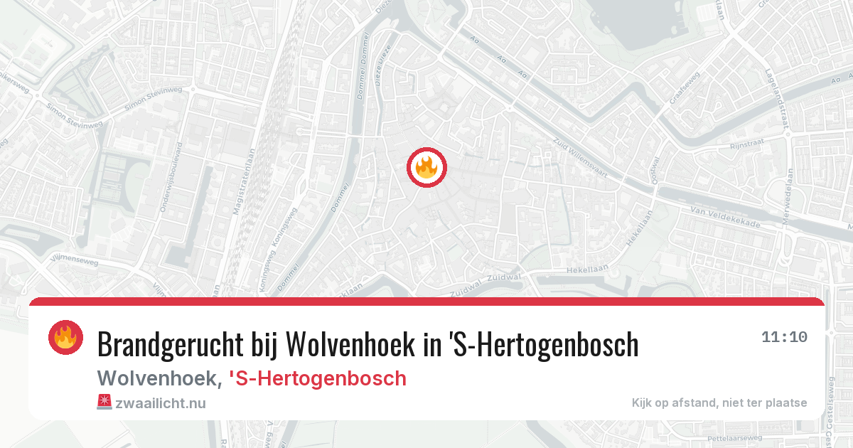 Brandgerucht bij Wolvenhoek in 'S-Hertogenbosch — 1 jun 2026
