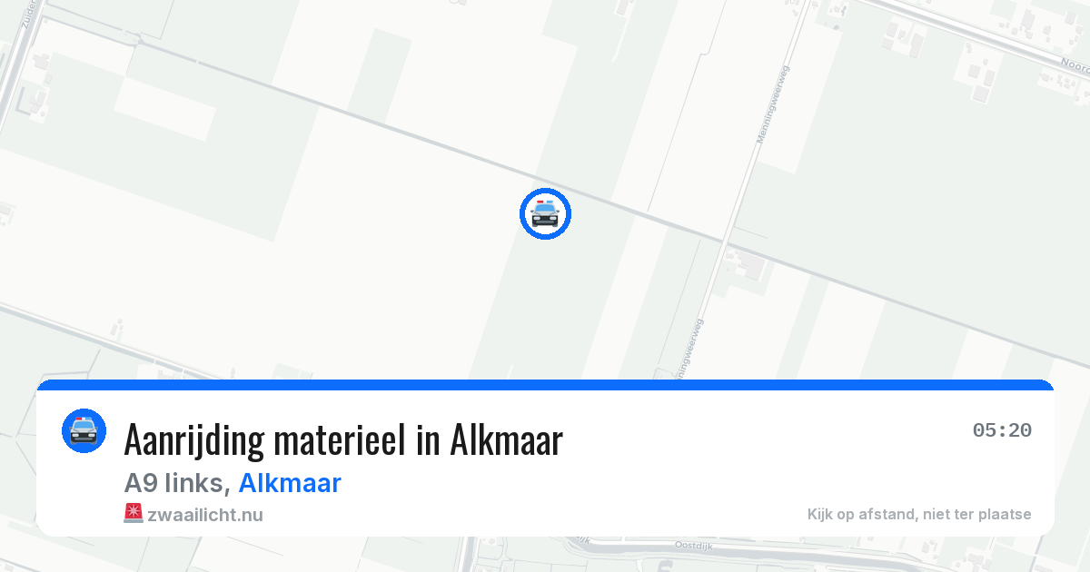 Aanrijding materieel in Alkmaar — 25 jul 2026
