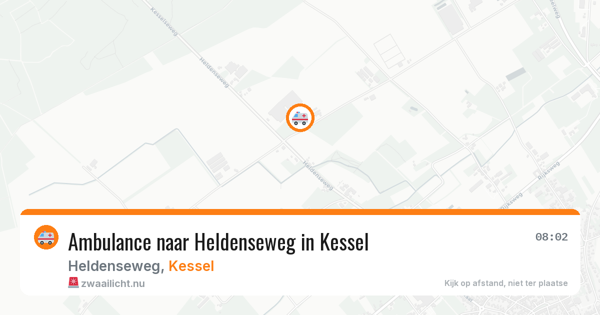 Ambulance naar Heldenseweg in Kessel — 20 jul 2026