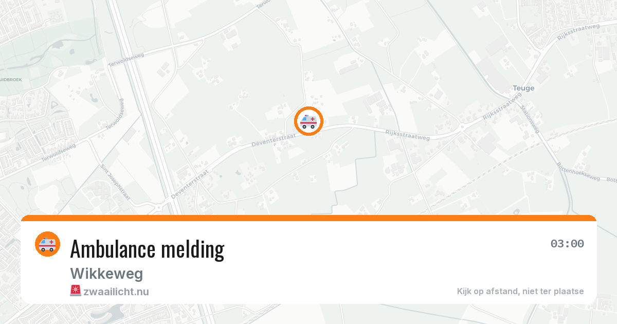 Ambulance melding — 14 mei 2026