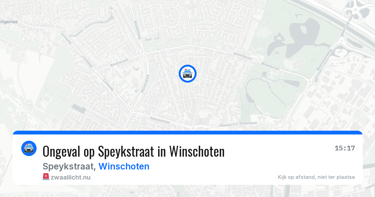 Ongeval op Speykstraat in Winschoten — 10 jul 2026