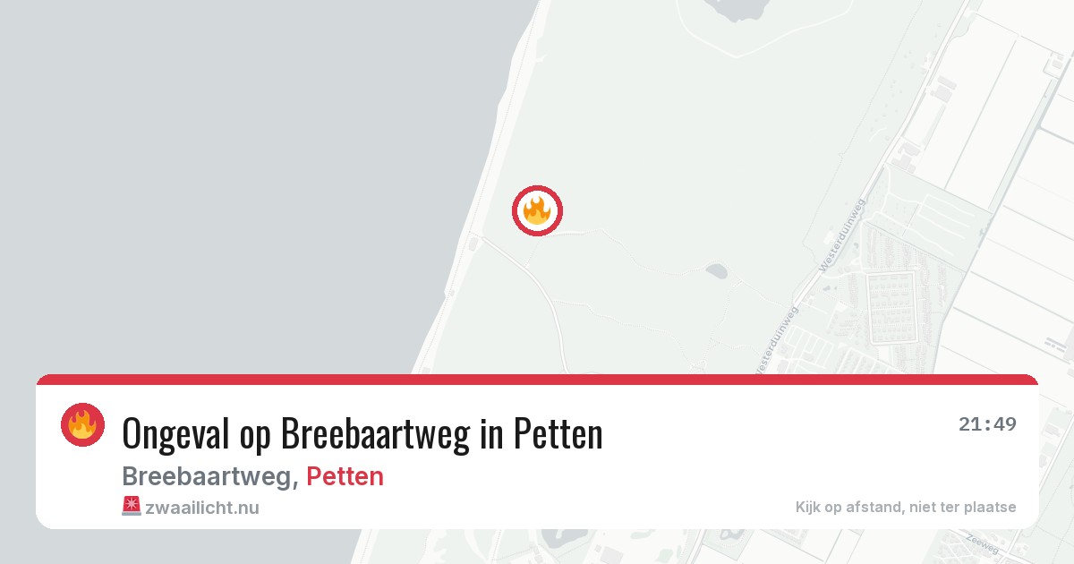Ongeval op Breebaartweg in Petten — 28 mei 2026