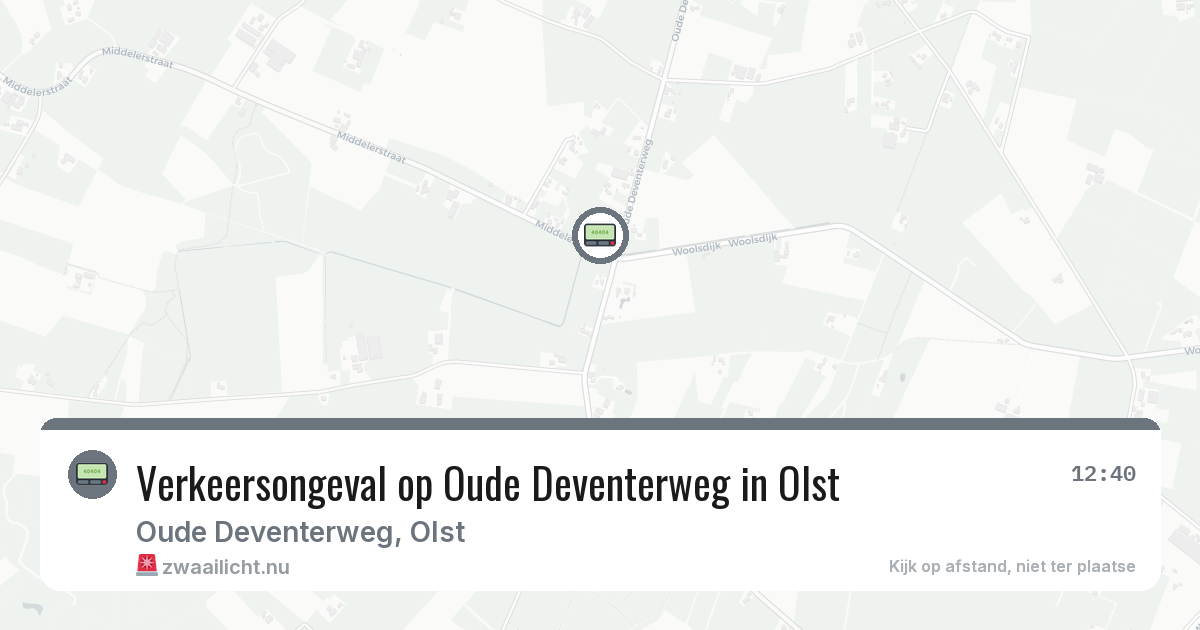 Verkeersongeval op Oude Deventerweg in Olst — 21 jul 2026