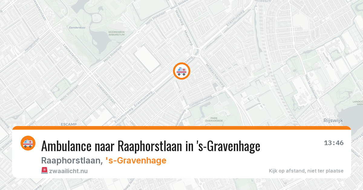 Ambulance naar Raaphorstlaan in 's-Gravenhage — 23 mei 2026