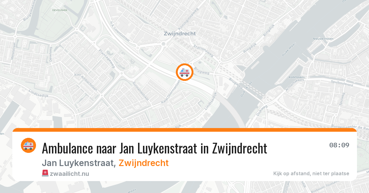 Ambulance naar Jan Luykenstraat in Zwijndrecht — 13 jul 2026