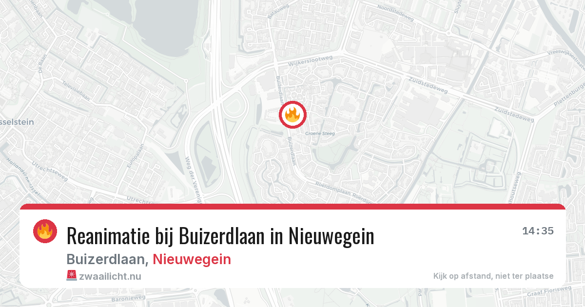 Reanimatie bij Buizerdlaan in Nieuwegein — 25 jul 2026