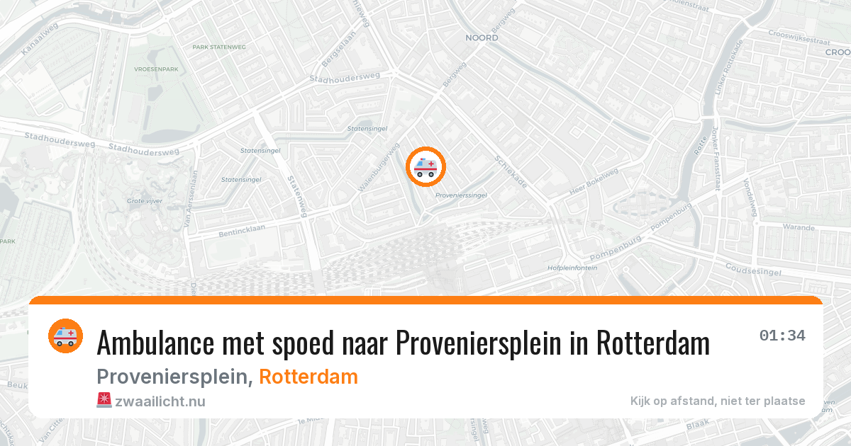 Ambulance met spoed naar Proveniersplein in Rotterdam — 15 mrt 2026