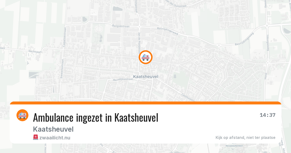 Ambulance ingezet in Kaatsheuvel — 11 jul 2026