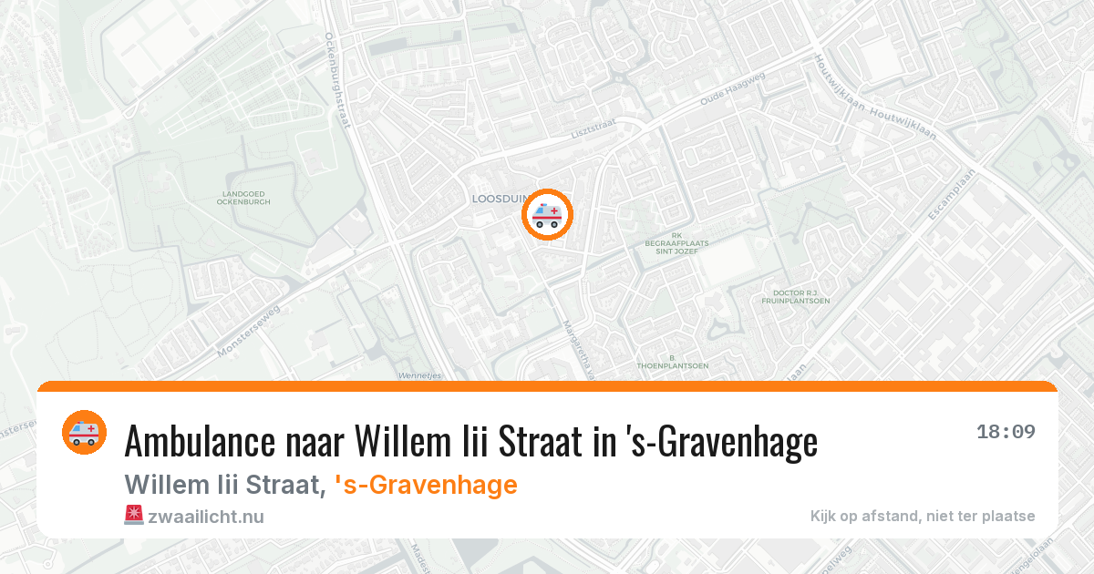 Ambulance naar Willem Iii Straat in 's-Gravenhage — 20 mei 2026