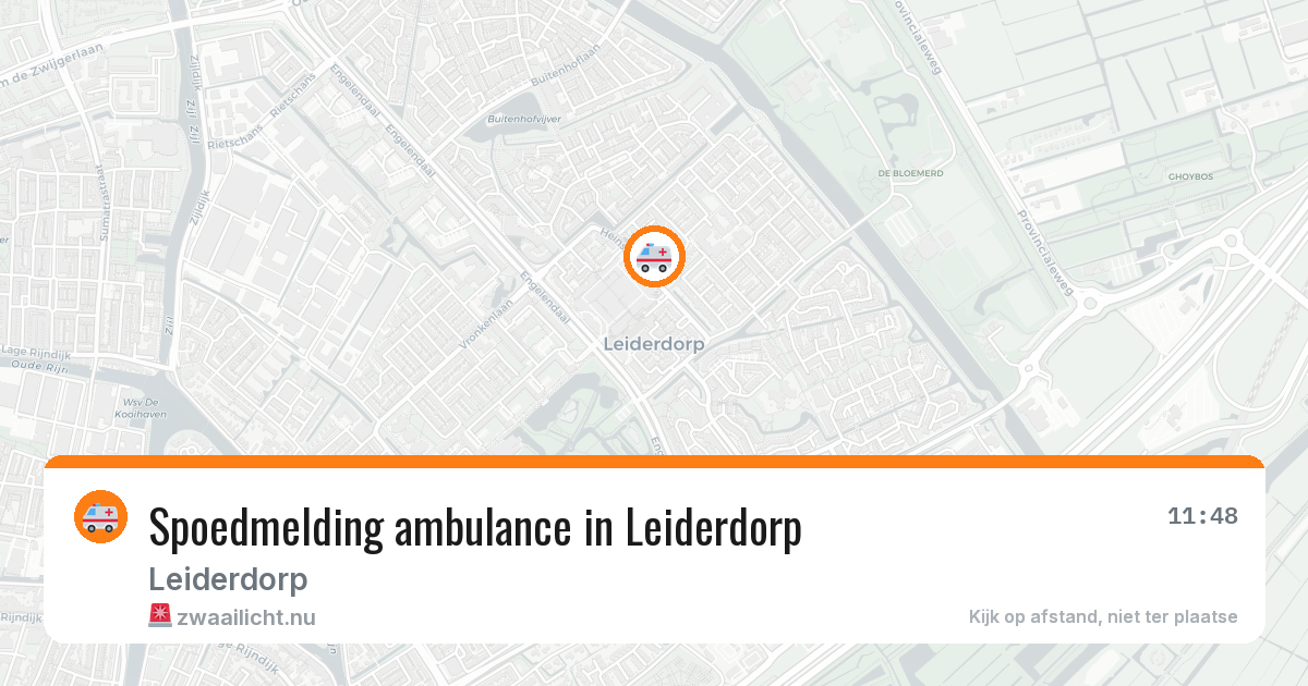 Spoedmelding ambulance in Leiderdorp — 7 apr 2026