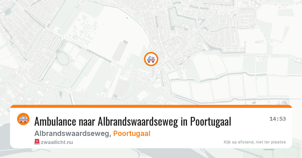 Ambulance naar Albrandswaardseweg in Poortugaal — 5 jun 2026