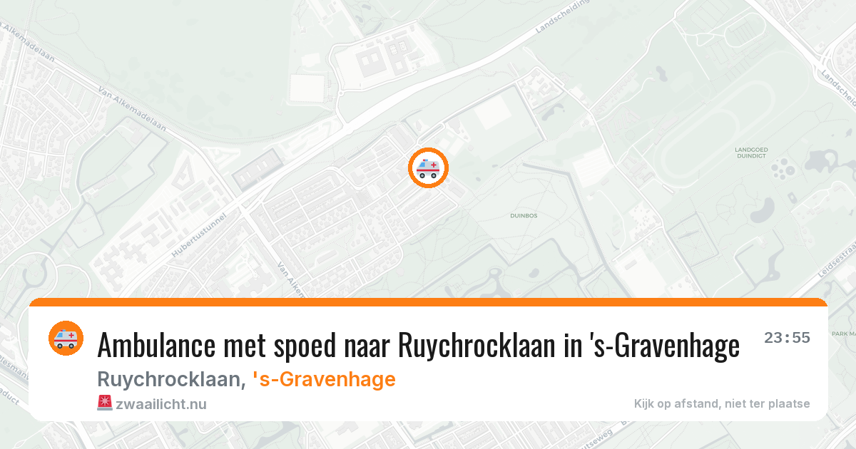 Ambulance met spoed naar Ruychrocklaan in 's-Gravenhage — 7 jun 2026