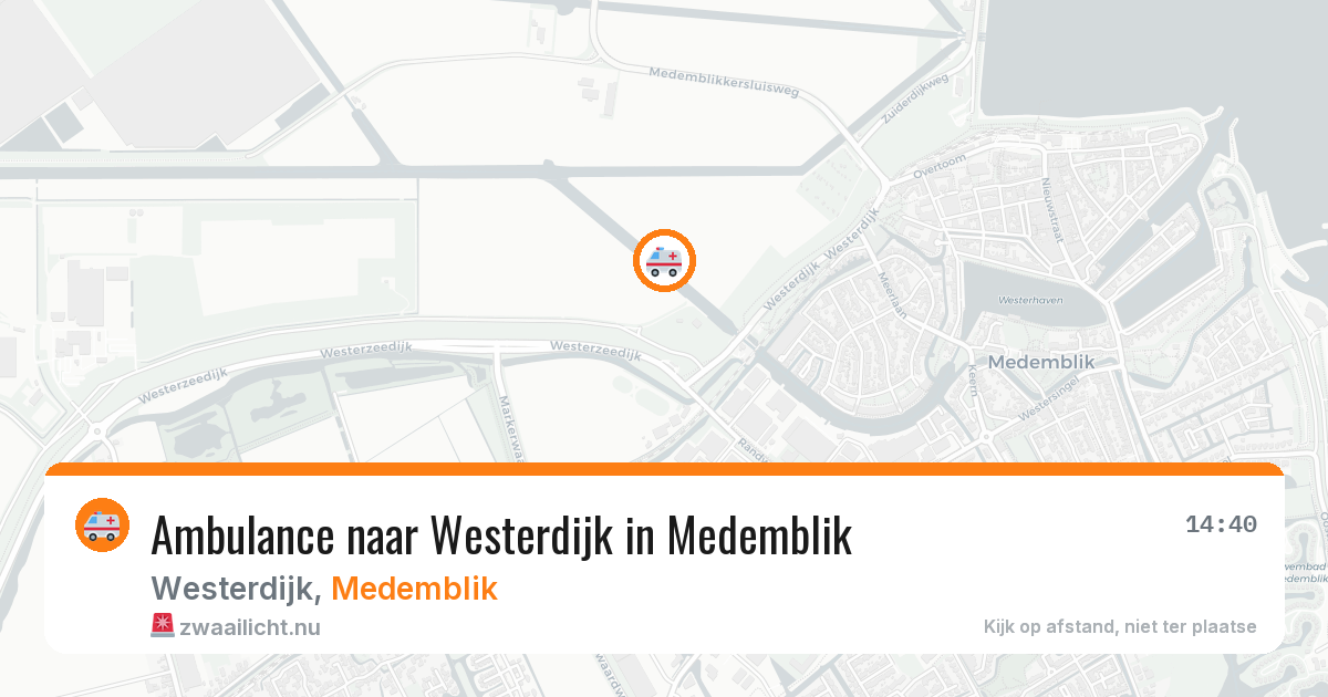 Ambulance naar Westerdijk in Medemblik — 11 jul 2026