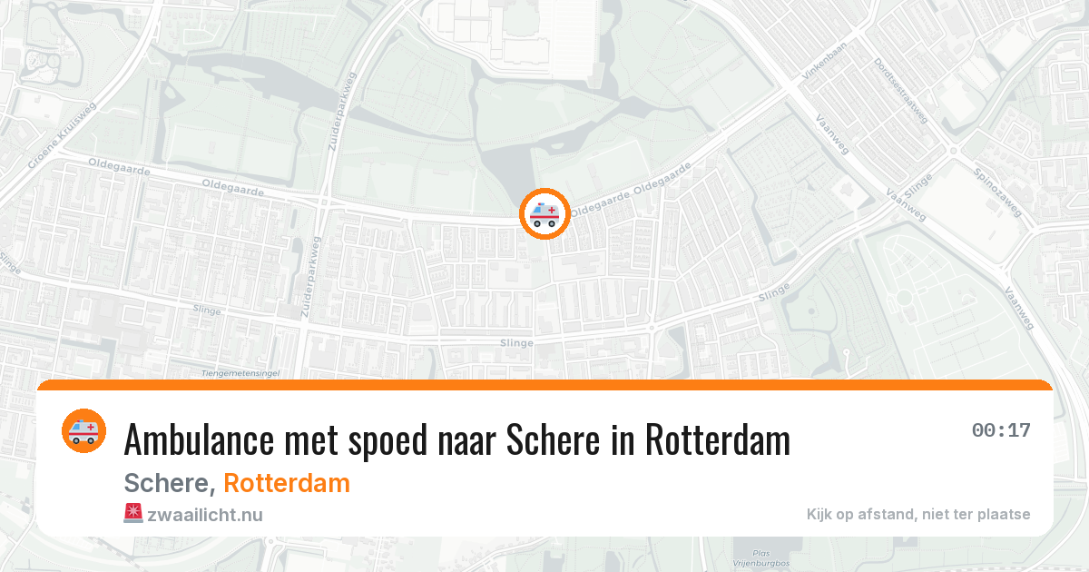 Ambulance met spoed naar Schere in Rotterdam — 29 apr 2026