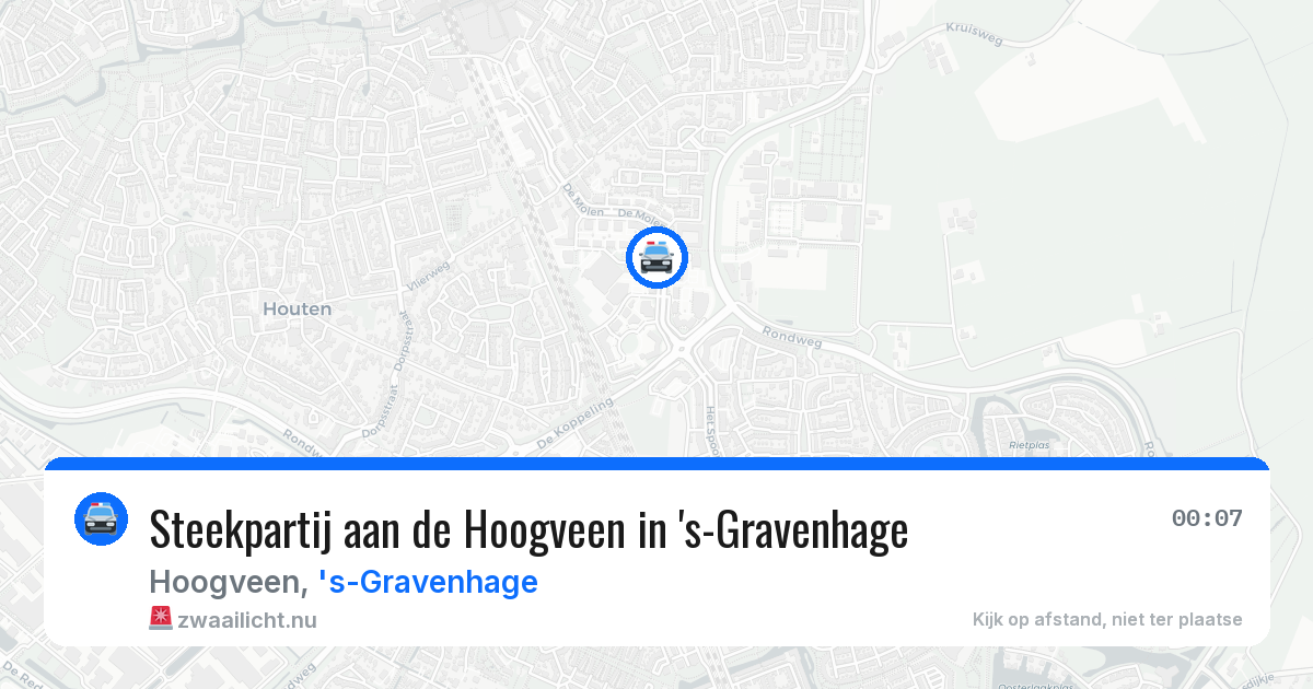 Steekpartij aan de Hoogveen in 's-Gravenhage — 16 mrt 2026