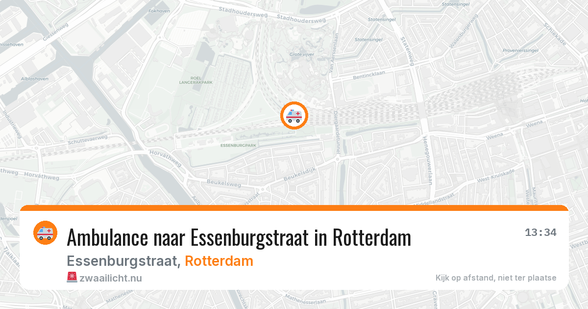 Ambulance naar Essenburgstraat in Rotterdam — 26 jul 2026