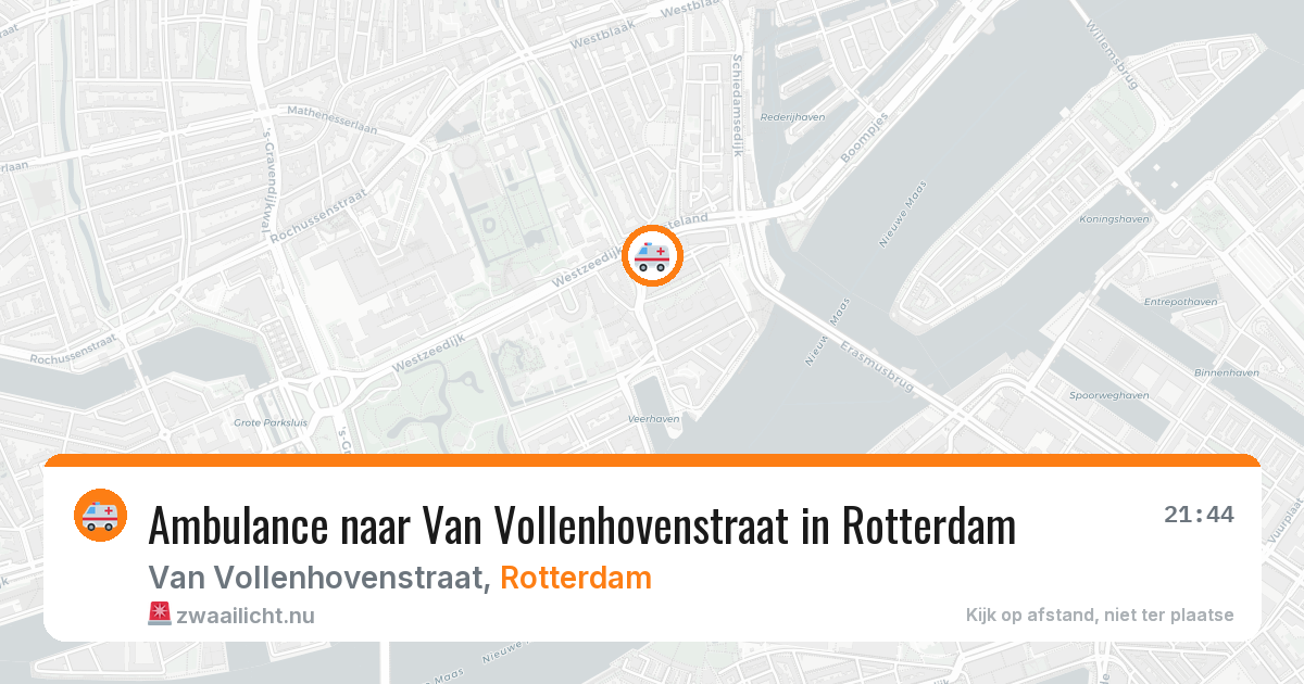 Ambulance naar Van Vollenhovenstraat in Rotterdam — 26 jul 2026