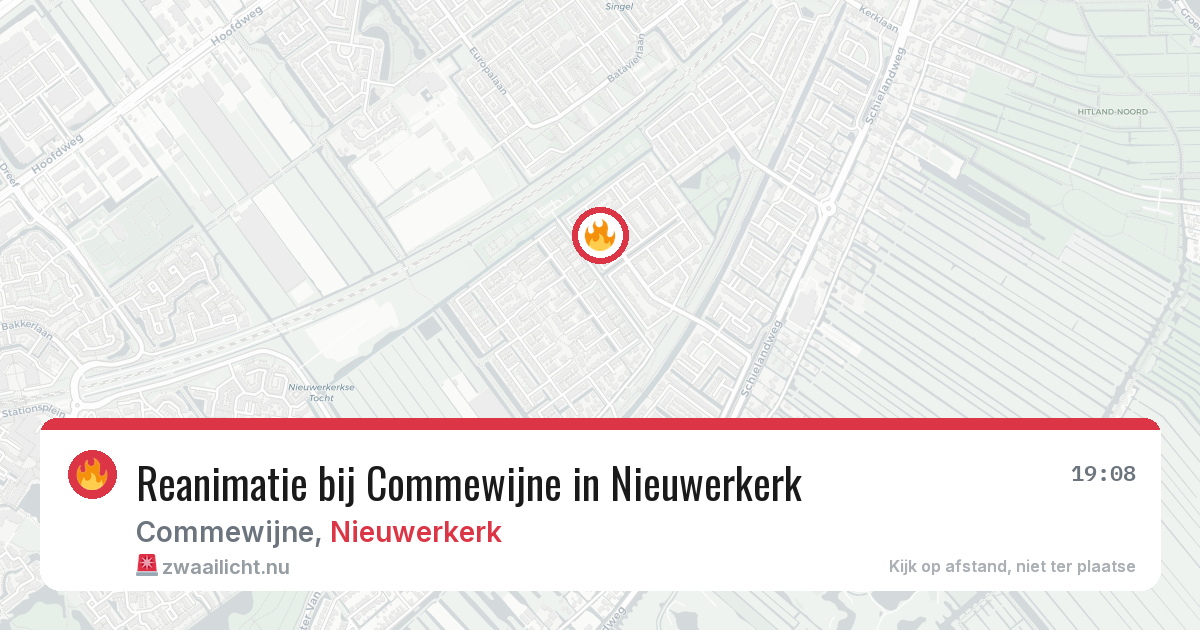 Reanimatie bij Commewijne in Nieuwerkerk — 20 mei 2026