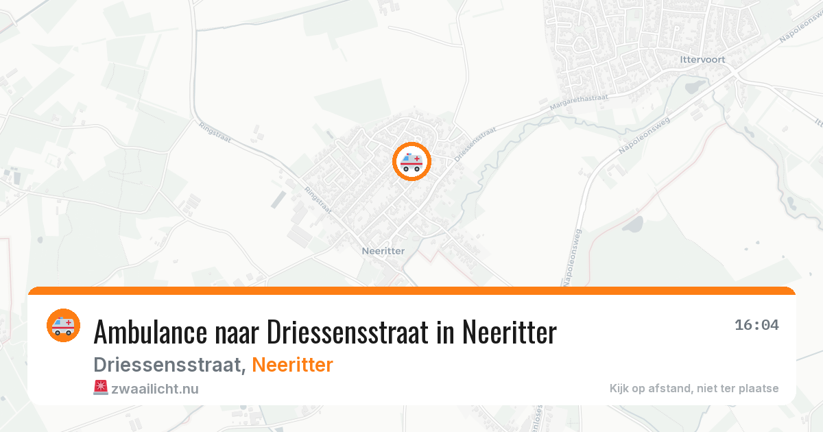 Ambulance naar Driessensstraat in Neeritter — 29 mei 2026