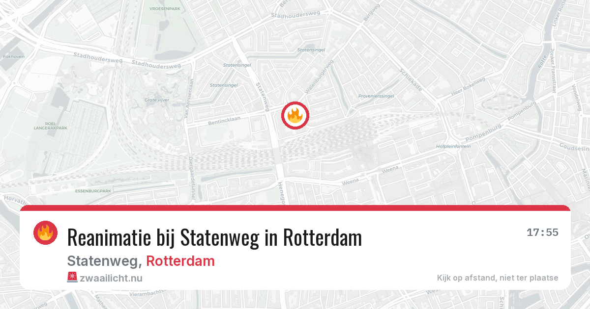 Reanimatie bij Statenweg in Rotterdam — 14 mei 2026