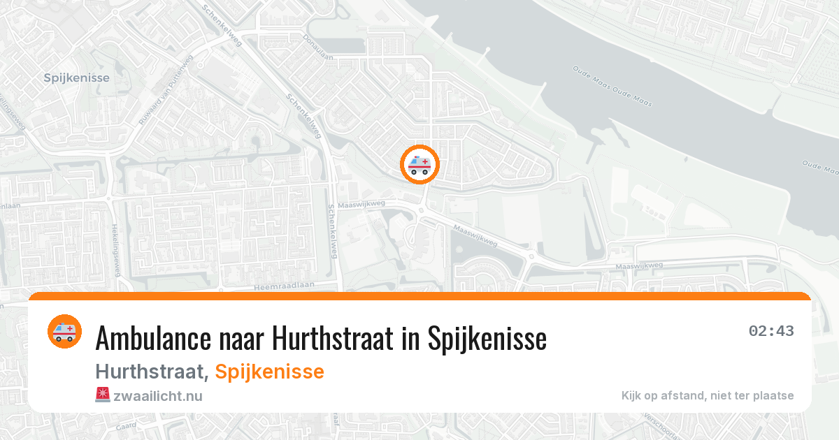 Ambulance naar Hurthstraat in Spijkenisse — 14 mei 2026