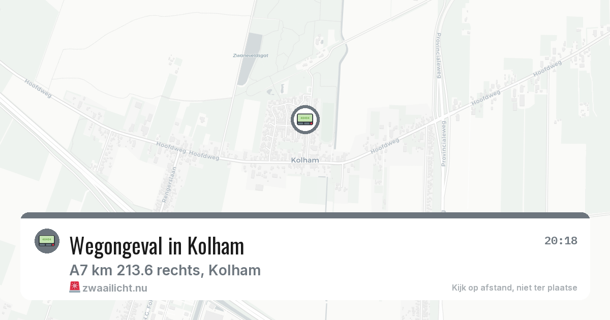 Wegongeval in Kolham — 1 feb 2026