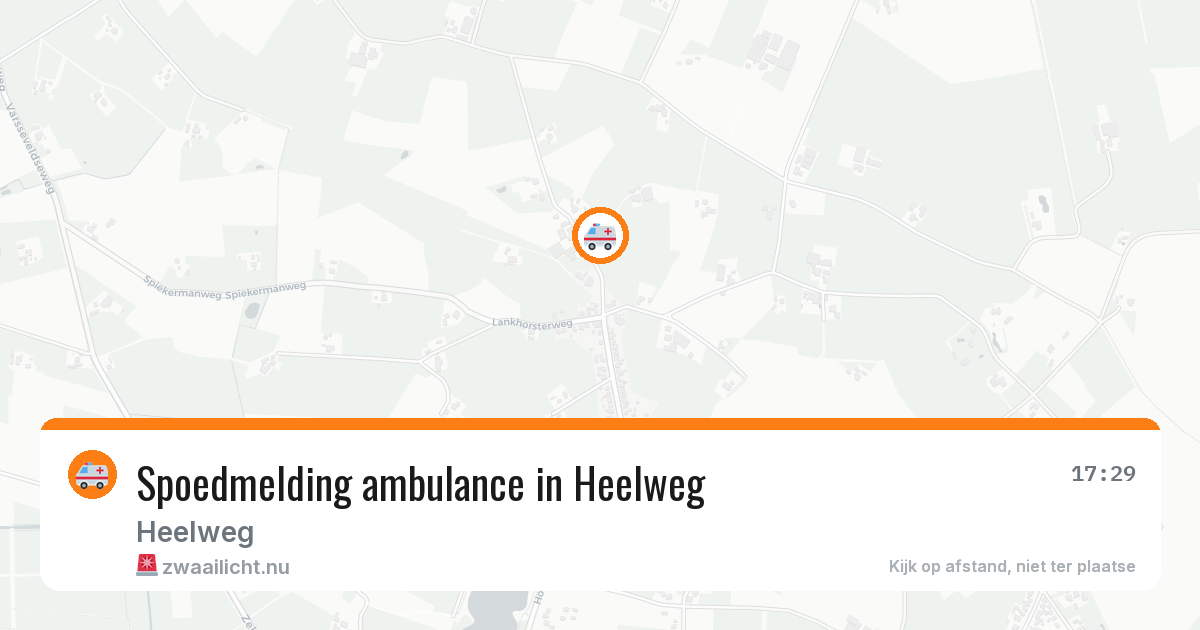 Spoedmelding ambulance in Heelweg — 22 apr 2026
