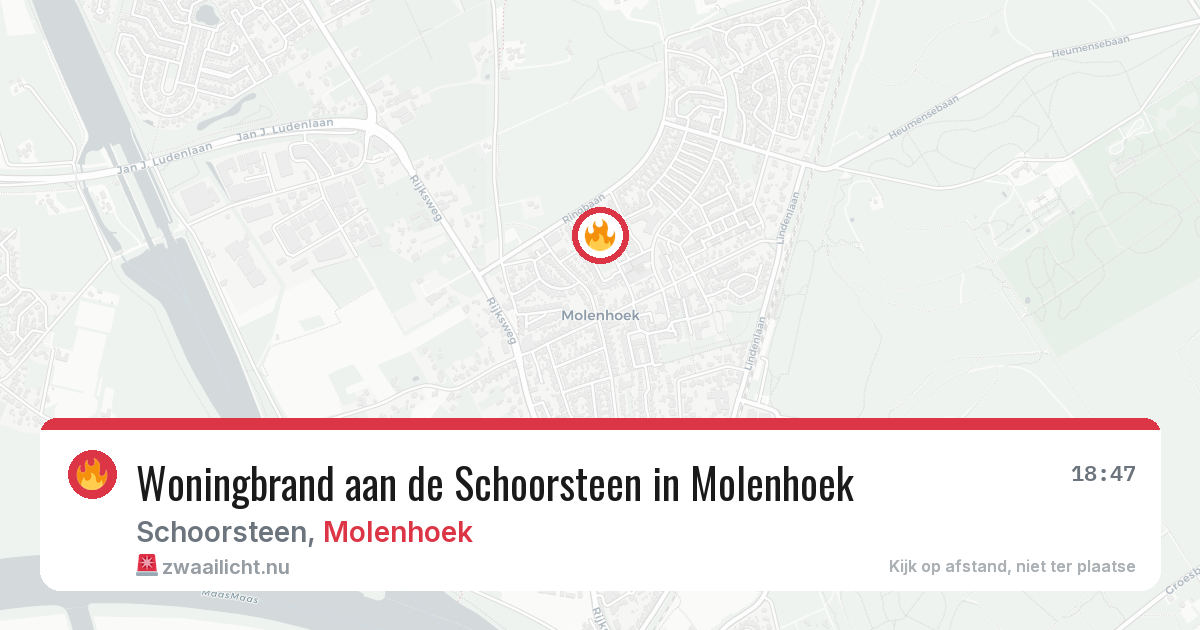 Woningbrand aan de Schoorsteen in Molenhoek — 21 feb 2026