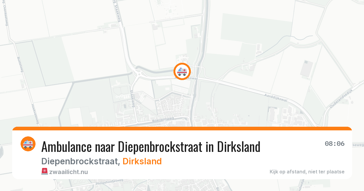 Ambulance naar Diepenbrockstraat in Dirksland — 5 jun 2026