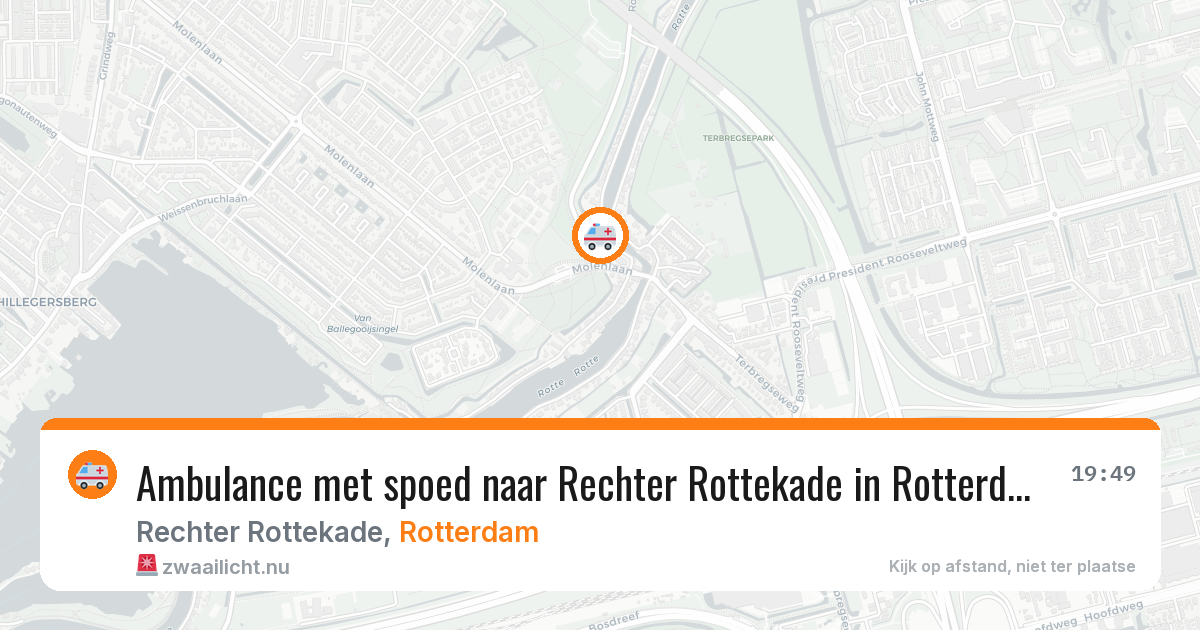 Ambulance met spoed naar Rechter Rottekade in Rotterdam — 18 mrt 2026