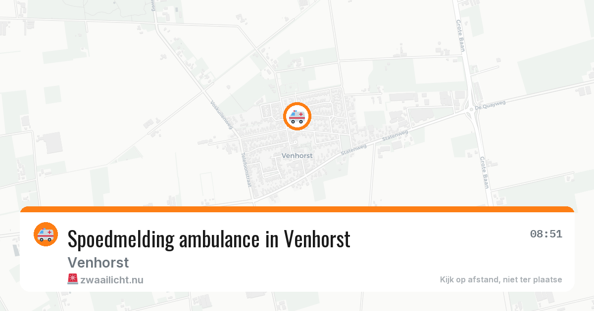 Spoedmelding ambulance in Venhorst — 6 jul 2026