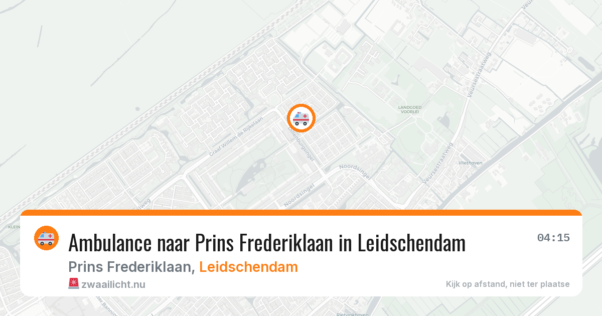 Ambulance naar Prins Frederiklaan in Leidschendam — 24 jul 2026