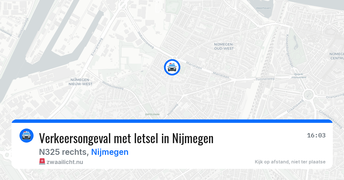 Verkeersongeval met letsel in Nijmegen — 27 mrt 2026