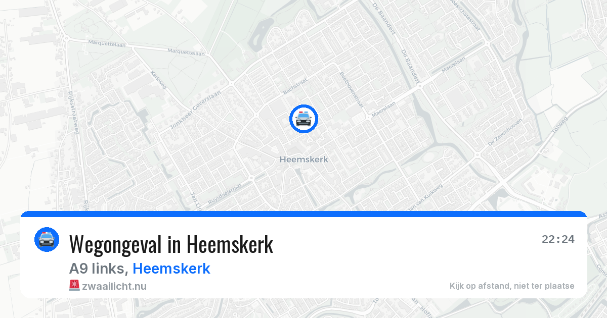 Wegongeval in Heemskerk — 8 jul 2026