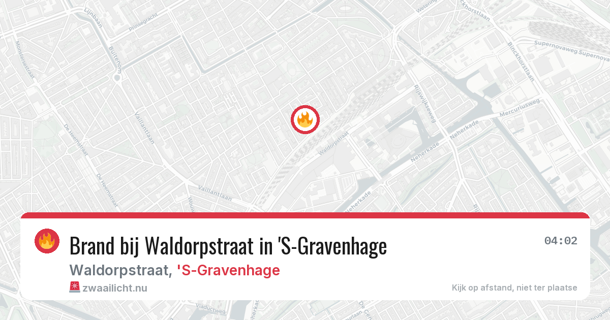 Brand bij Waldorpstraat in 'S-Gravenhage — 25 mei 2026