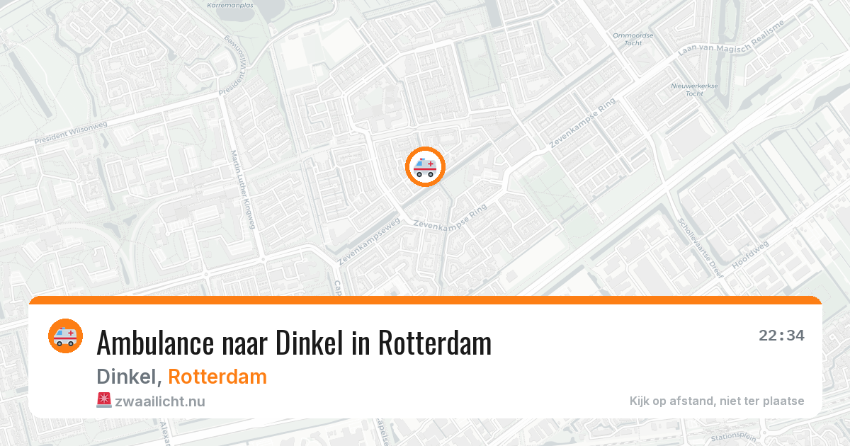 Ambulance naar Dinkel in Rotterdam — 16 jul 2026