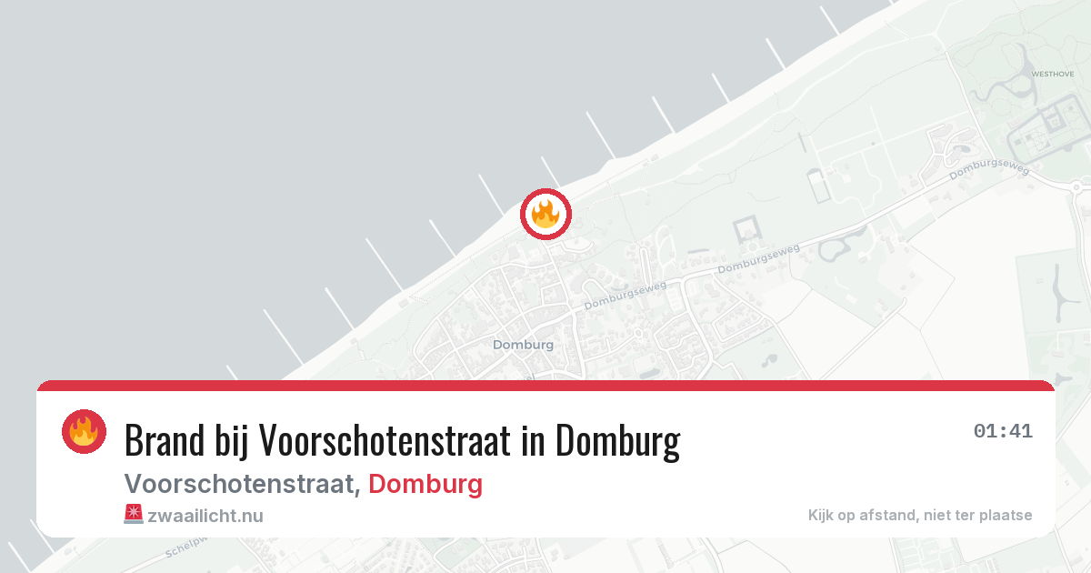 Brand bij Voorschotenstraat in Domburg — 3 jun 2026