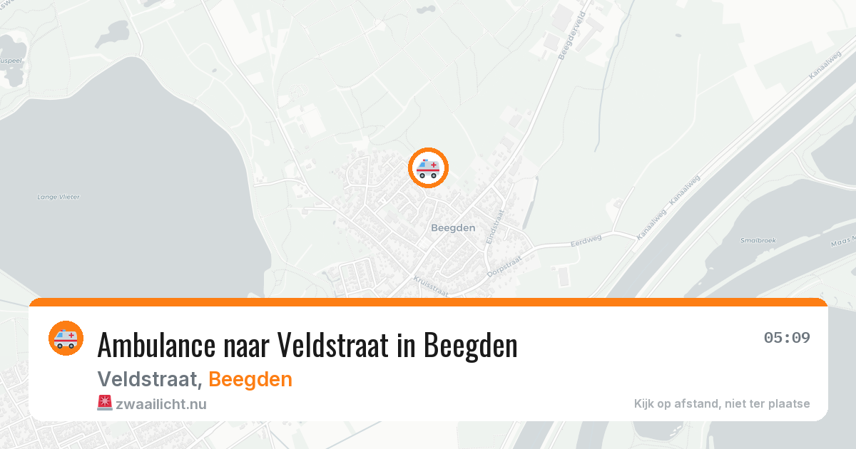 Ambulance naar Veldstraat in Beegden — 27 apr 2026